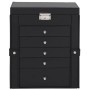 Joyero de 6 niveles con espejo y cerradura negro von , Schmuckständer - Ref: Foro24-4103565, Preis: 63,95 €, Rabatt: %