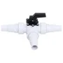 Válvula de bola de 3 vías para piscina blanca y negra de vidaXL, Accesorios para piscinas y spa - Ref: Foro24-313995, Precio:...