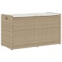 Banco de almacenaje con cojín beige 100 cm ratán sintético von , Gartenbänke - Ref: Foro24-4104064, Preis: 135,59 €, Rabatt: %