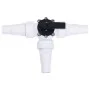 Válvula de bola de 3 vías para piscina blanca y negra de vidaXL, Accesorios para piscinas y spa - Ref: Foro24-313995, Precio:...