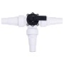 Válvula de bola de 3 vías para piscina blanca y negra de vidaXL, Accesorios para piscinas y spa - Ref: Foro24-313995, Precio:...