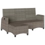 Sofá de jardín reclinable con cojines en forma de L gris by , Outdoor sofas - Ref: Foro24-4108244, Price: 289,76 €, Discount: %