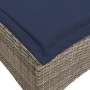 Sofá de jardín reclinable con cojines en forma de L gris by , Outdoor sofas - Ref: Foro24-4108244, Price: 289,76 €, Discount: %