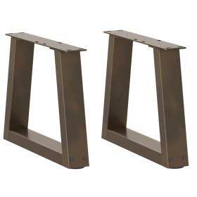 Patas para mesa de comedor en forma de V 2 uds acero natural by , Table legs - Ref: Foro24-4012527, Price: 49,31 €, Discount: %