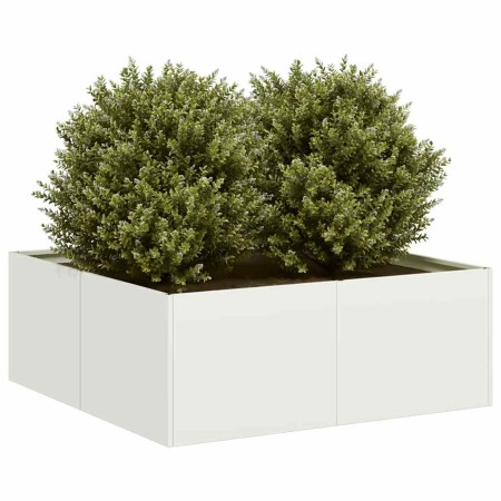 Jardinera acero blanco 80x80x30 cm von , Töpfe und Pflanzgefäße - Ref: Foro24-860802, Preis: 58,58 €, Rabatt: %