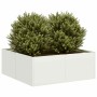 Jardinera acero blanco 80x80x30 cm von , Töpfe und Pflanzgefäße - Ref: Foro24-860802, Preis: 58,58 €, Rabatt: %