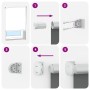 Estor Enrollable Opaco color café 40x130 cm Tela Ancho 35,7 cm by , Blinds and blinds - Ref: Foro24-4010960, Price: 23,27 €, ...