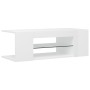TV-Schrank mit strahlend weißen LED-Leuchten 90x39x30 cm von vidaXL, TV-Möbel - Ref: Foro24-804244, Preis: 52,31 €, Rabatt: %