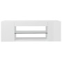 Mueble de TV con luces LED blanco brillante 90x39x30 cm de vidaXL, Muebles TV - Ref: Foro24-804244, Precio: 52,45 €, Descuent...