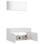 Badezimmermöbel Set 2 Stück Sperrholz glänzend weiß von vidaXL, Badezimmermöbel - Ref: Foro24-804806, Preis: 81,81 €, Rabatt: %