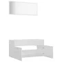 Badezimmermöbel Set 2 Stück Sperrholz glänzend weiß von vidaXL, Badezimmermöbel - Ref: Foro24-804806, Preis: 81,81 €, Rabatt: %