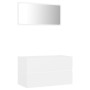 2-teiliges Badezimmermöbelset aus weißem Sperrholz von vidaXL, Badezimmermöbel - Ref: Foro24-804881, Preis: 84,29 €, Rabatt: %