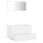 2-teiliges Badezimmermöbelset aus weißem Sperrholz von vidaXL, Badezimmermöbel - Ref: Foro24-804881, Preis: 82,90 €, Rabatt: %