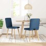 Sillas de comedor 2 unidades tela azul by , dining chairs - Ref: Foro24-4101205, Price: 103,21 €, Discount: %