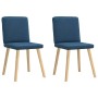 Sillas de comedor 2 unidades tela azul by , dining chairs - Ref: Foro24-4101205, Price: 103,21 €, Discount: %