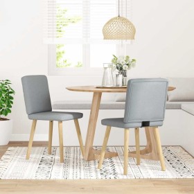 Sillas de comedor giratorias 2 unidades tela gris claro von , Essstühle - Ref: Foro24-4101197, Preis: 101,95 €, Rabatt: %