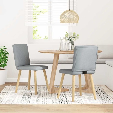 Sillas de comedor giratorias 2 unidades tela gris claro von , Essstühle - Ref: Foro24-4101197, Preis: 101,95 €, Rabatt: %