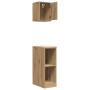 Armarios 2 uds para garaje madera ingeniería artesanal roble by , Armarios industriales - Ref: Foro24-3328268, Price: 68,67 €...