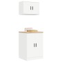 Armarios 2 uds para garaje madera de ingeniería blanco de , Armarios industriales - Ref: Foro24-3328305, Precio: 136,52 €, De...