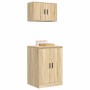 Armarios 2 uds para garaje madera de ingeniería roble sonoma von , Armarios industriales - Ref: Foro24-3328307, Preis: 143,43...