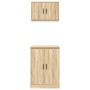 Armarios 2 uds para garaje madera de ingeniería roble sonoma von , Armarios industriales - Ref: Foro24-3328307, Preis: 143,43...