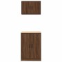 Armarios 2 uds para garaje madera ingeniería marrón roble by , Armarios industriales - Ref: Foro24-3328311, Price: 123,36 €, ...