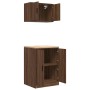 Armarios 2 uds para garaje madera ingeniería marrón roble by , Armarios industriales - Ref: Foro24-3328311, Price: 123,36 €, ...