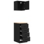 Armarios 2 uds para garaje madera de ingeniería negro by , Armarios industriales - Ref: Foro24-3328324, Price: 119,60 €, Disc...
