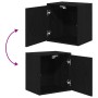 Armarios 2 uds para garaje madera de ingeniería negro by , Armarios industriales - Ref: Foro24-3328324, Price: 119,60 €, Disc...