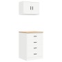 Armarios 2 uds para garaje madera de ingeniería blanco von , Armarios industriales - Ref: Foro24-3328332, Preis: 139,54 €, Ra...