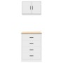 Armarios 2 uds para garaje madera de ingeniería blanco von , Armarios industriales - Ref: Foro24-3328332, Preis: 139,54 €, Ra...