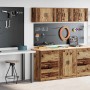 Armarios 2 uds para garaje madera ingeniería antigua madera by , Armarios industriales - Ref: Foro24-3328339, Price: 132,04 €...