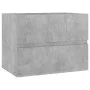 Concrete gray plywood 2-piece bathroom furniture set by vidaXL, Bathroom furniture - Ref: Foro24-804876, Price: 56,77 €, Disc...