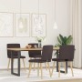Sillas de comedor 4 unidades tela marrón oscuro von , Essstühle - Ref: Foro24-3315278, Preis: 198,39 €, Rabatt: %