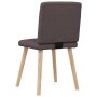 Sillas de comedor 4 unidades tela marrón oscuro von , Essstühle - Ref: Foro24-3315278, Preis: 198,39 €, Rabatt: %