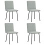 Sillas de comedor 4 unidades terciopelo gris claro von , Essstühle - Ref: Foro24-3315286, Preis: 164,96 €, Rabatt: %