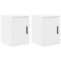 Armarios de pared 2 uds para garaje madera de ingeniería blanco by , Armarios industriales - Ref: Foro24-860608, Price: 38,88...