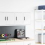 Armarios de pared 2 uds para garaje madera de ingeniería blanco by , Armarios industriales - Ref: Foro24-860608, Price: 38,88...
