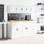 Armarios de pared 2 uds para garaje madera de ingeniería blanco by , Armarios industriales - Ref: Foro24-860608, Price: 38,88...