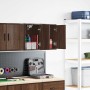 Armarios de pared 2 uds para garaje madera marrón roble by , Armarios industriales - Ref: Foro24-860620, Price: 44,41 €, Disc...