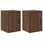 Armarios de pared 2 uds para garaje madera marrón roble by , Armarios industriales - Ref: Foro24-860620, Price: 44,41 €, Disc...