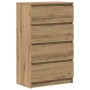 Aparador de madera de ingeniería roble artisan 60x35x98,5 cm by , Sideboards - Ref: Foro24-861129, Price: 111,20 €, Discount: %