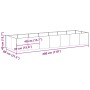 Jardinera oxidada 280x80x40 cm acero corten von , Töpfe und Pflanzgefäße - Ref: Foro24-860765, Preis: 147,91 €, Rabatt: %
