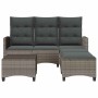Set de sofás de jardín en forma de L con cojines 3 pzas gris by , Garden sets - Ref: Foro24-3328640, Price: 389,56 €, Discoun...