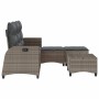 Set de sofás de jardín en forma de L con cojines 3 pzas gris by , Garden sets - Ref: Foro24-3328640, Price: 389,56 €, Discoun...