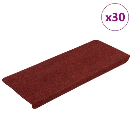 Alfombrilla autoadhesiva escalera 30 uds rojo 65x24,5x3,5 cm by , Stair mats - Ref: Foro24-3365916, Price: 67,37 €, Discount: %