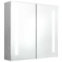 Armario de baño con espejo LED gris hormigón 62x14x60 cm de vidaXL, Tocadores de baño - Ref: Foro24-326518, Precio: 109,73 €,...
