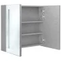 Badezimmerschrank mit LED-Spiegel in Betongrau 62x14x60 cm. von vidaXL, Badezimmerwaschtische - Ref: Foro24-326518, Preis: 10...