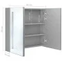 Badezimmerschrank mit LED-Spiegel in Betongrau 62x14x60 cm. von vidaXL, Badezimmerwaschtische - Ref: Foro24-326518, Preis: 10...