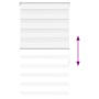 Estor cebra blanco 80x150 cm tejido ancho 75,9 cm poliéster by , Blinds and blinds - Ref: Foro24-4014751, Price: 25,14 €, Dis...
